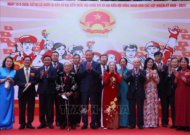 Tổng Bí thư Tô Lâm bỏ phiếu bầu cử tại phường Ba Đình, Hà Nội
