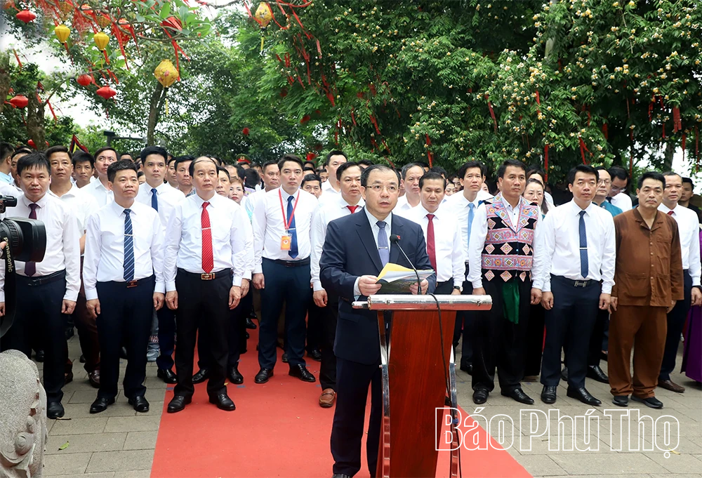 Cụm số 12 dâng hương tưởng niệm các Vua Hùng: Khẳng định sức mạnh đoàn kết trong vận hội mới