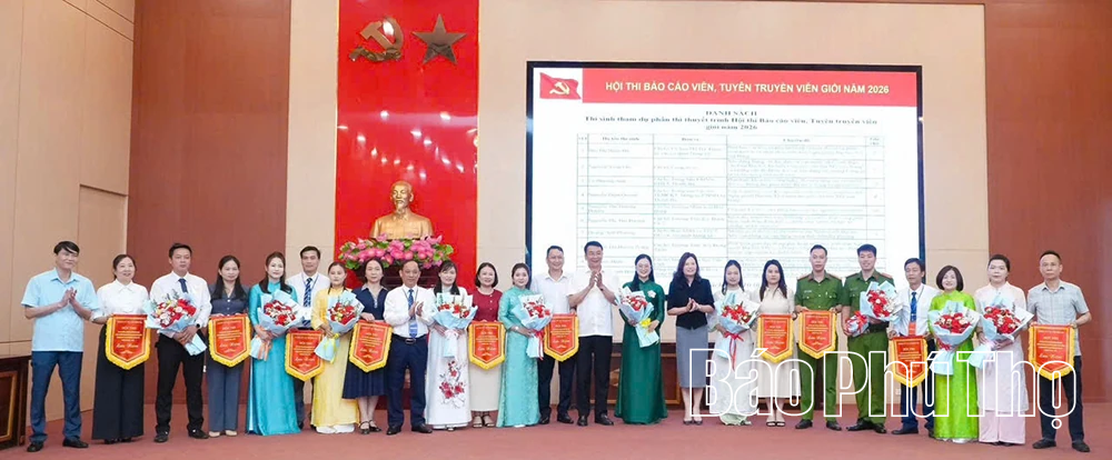 Thanh Ba tổ chức thành công Hội thi Báo cáo viên, tuyên truyền viên giỏi năm 2026