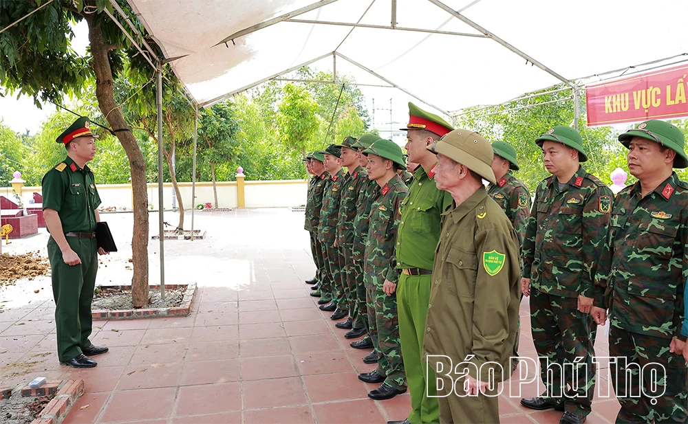 Thực hành lấy mẫu hài cốt liệt sĩ tại Nghĩa trang liệt sĩ xã Phù Ninh