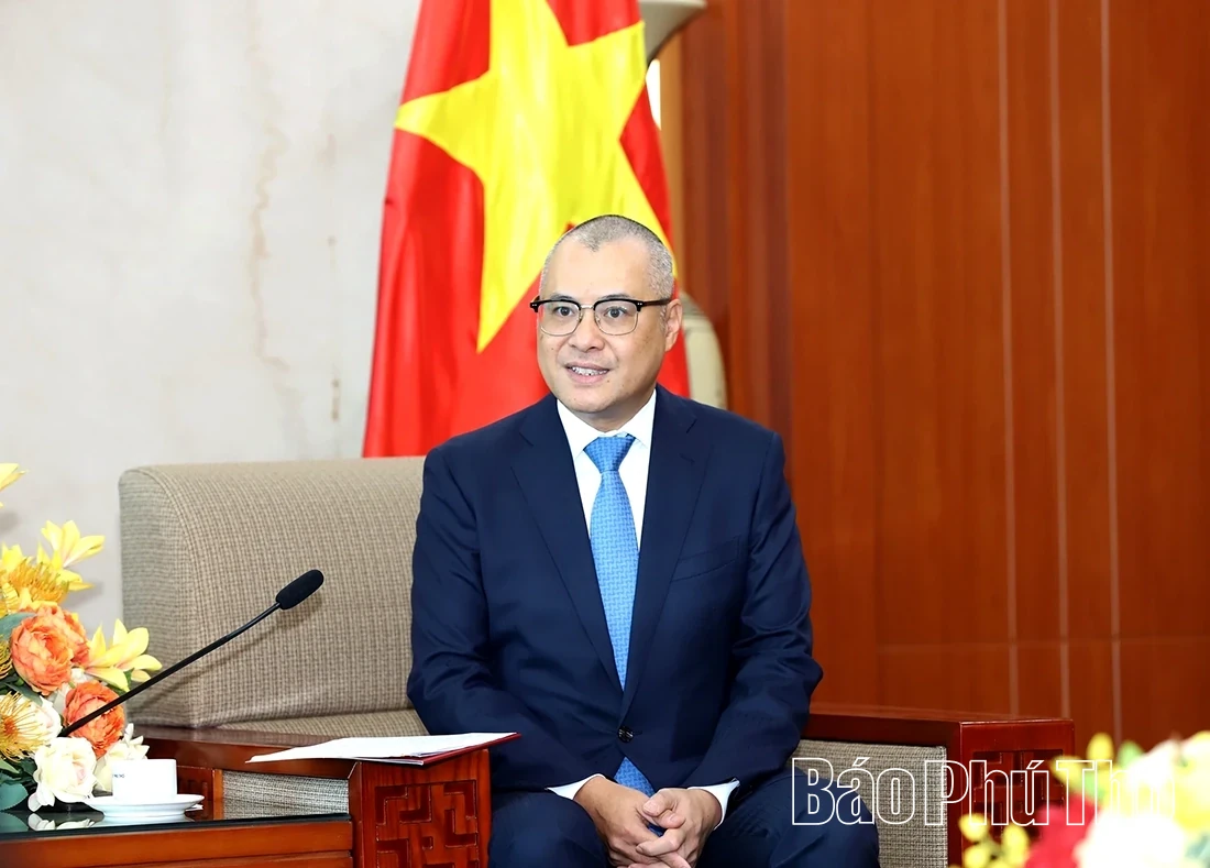 Phu Tho Provincial Party Secretary Receives the Ambassador of the Kingdom of Thailand to Vietnam