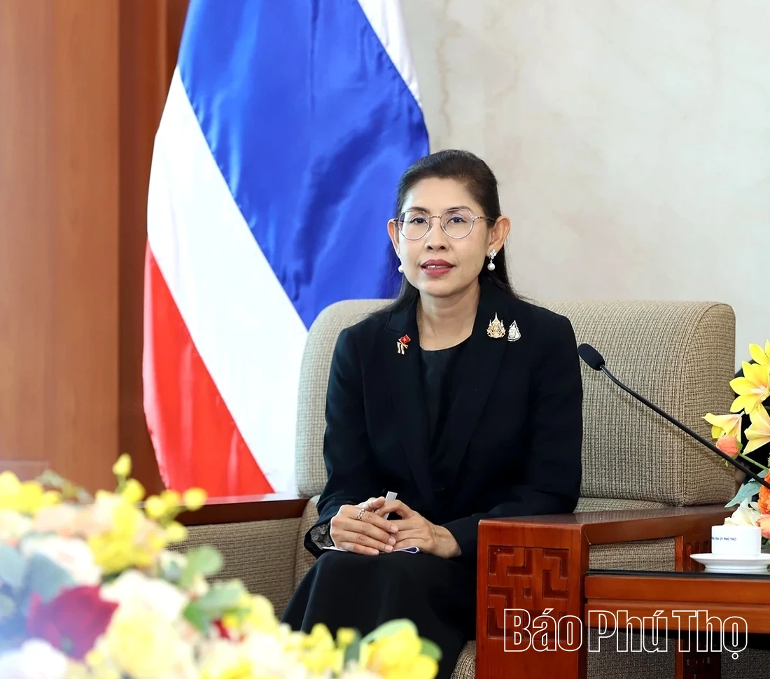 Phu Tho Provincial Party Secretary Receives the Ambassador of the Kingdom of Thailand to Vietnam