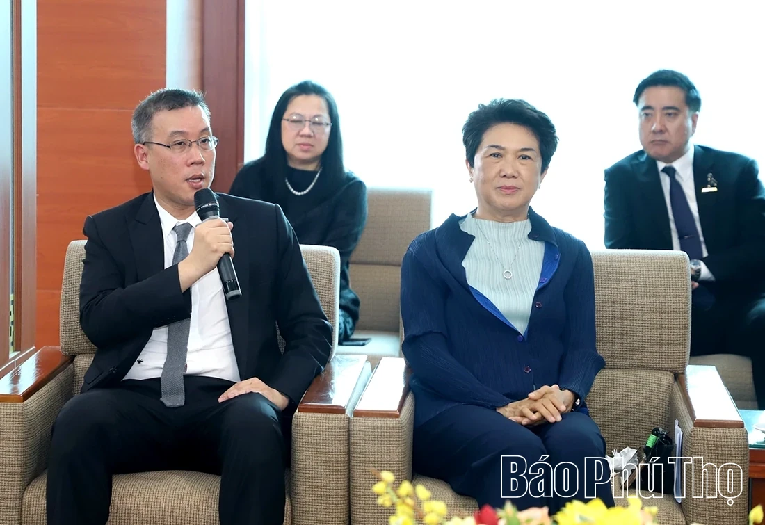 Phu Tho Provincial Party Secretary Receives the Ambassador of the Kingdom of Thailand to Vietnam