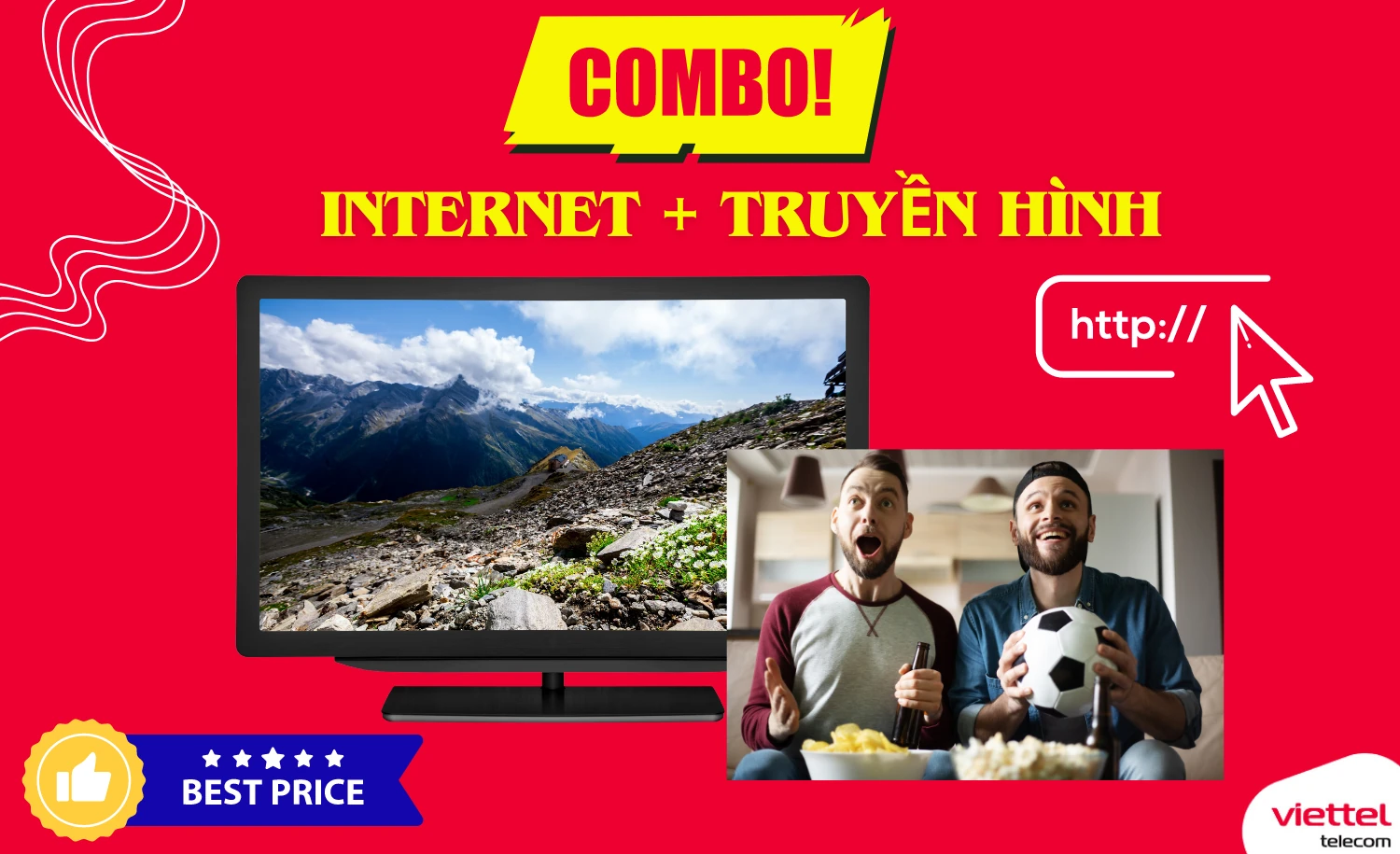 Gói Cước Internet Viettel Kèm Truyền Hình Giá Nhiều Ưu Đãi Năm 2026
