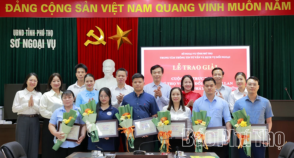 Phú Thọ trao giải Cuộc thi trực tuyến về quan hệ hợp tác với Thái Lan