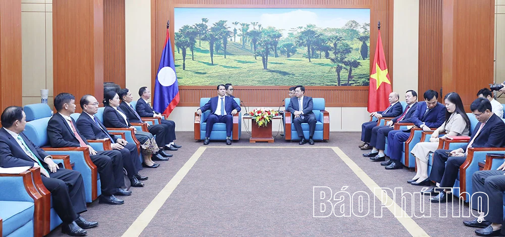 Phú Thọ - Bò Kẹo tăng cường hợp tác, vun đắp tình hữu nghị Việt - Lào